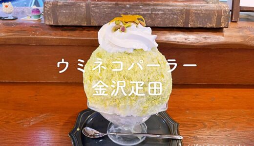 「ウミネコパーラー 金沢疋田」金沢かき氷の有名店ウミネコさんの2号店が郊外に出来ていた！