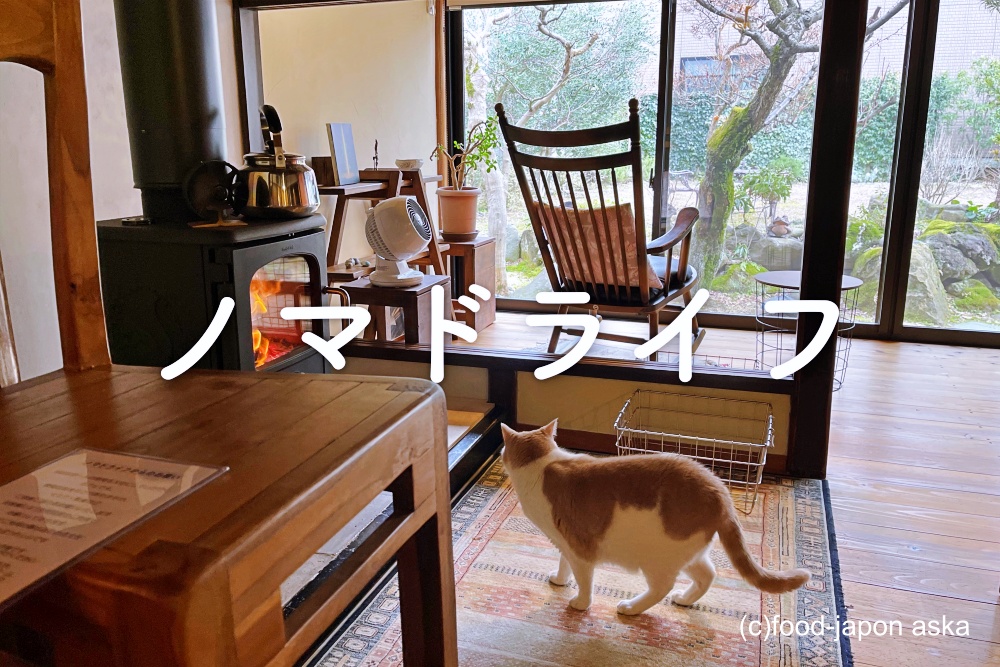 「ノマドライフ」おひとり様専用の古民家カフェ。看板猫の小太郎